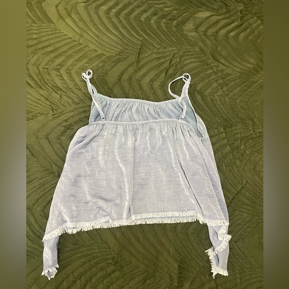Aerie fringed tank top color blue size XS great condition! - Picture 2 of 4